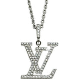 ルイ・ヴィトン LOUIS VUITTON パンダンティフLVダイヤネックレスGM ホワイトゴールド Au750 ダイヤモンド ジュエリー