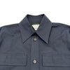 ボッテガ・ヴェネタ BOTTEGA VENETA ワークデザインシャツ 801255 ネイビー コットン メンズ 長袖シャツ