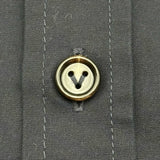ボッテガ・ヴェネタ BOTTEGA VENETA ワークデザインシャツ 801255 ネイビー コットン メンズ 長袖シャツ