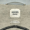 エルメス HERMES ウールヘリンボーンダッフルコート 3H0149DK ブルー ウール レディース ダッフルコート