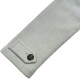 エルメス HERMES ウールヘリンボーンダッフルコート 3H0149DK ブルー ウール レディース ダッフルコート