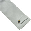 エルメス HERMES ウールヘリンボーンダッフルコート 3H0149DK ブルー ウール レディース ダッフルコート