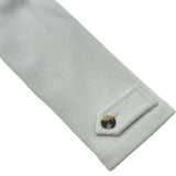 エルメス HERMES ウールヘリンボーンダッフルコート 3H0149DK ブルー ウール レディース ダッフルコート