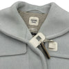 エルメス HERMES ウールヘリンボーンダッフルコート 3H0149DK ブルー ウール レディース ダッフルコート