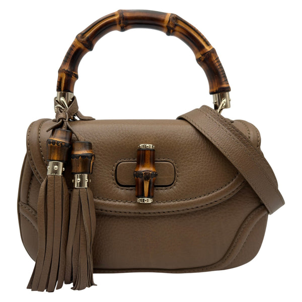GUCCI　グッチ　ハンドバッグ グッチ GUCCI ニューバンブーハンドバッグ 254884 ブラウン レザー