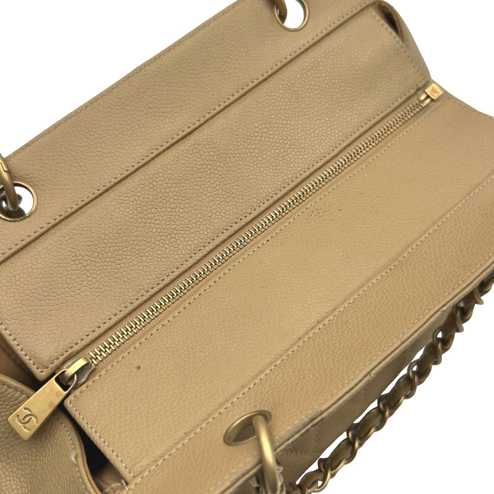 シャネル CHANEL PTT チェーンハンドバッグ A18004 6番台 ベージュ