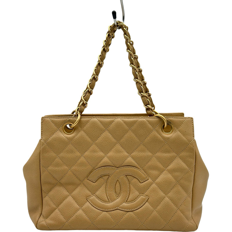 シャネル CHANEL PTT チェーンハンドバッグ A18004 6番台 ベージュ
