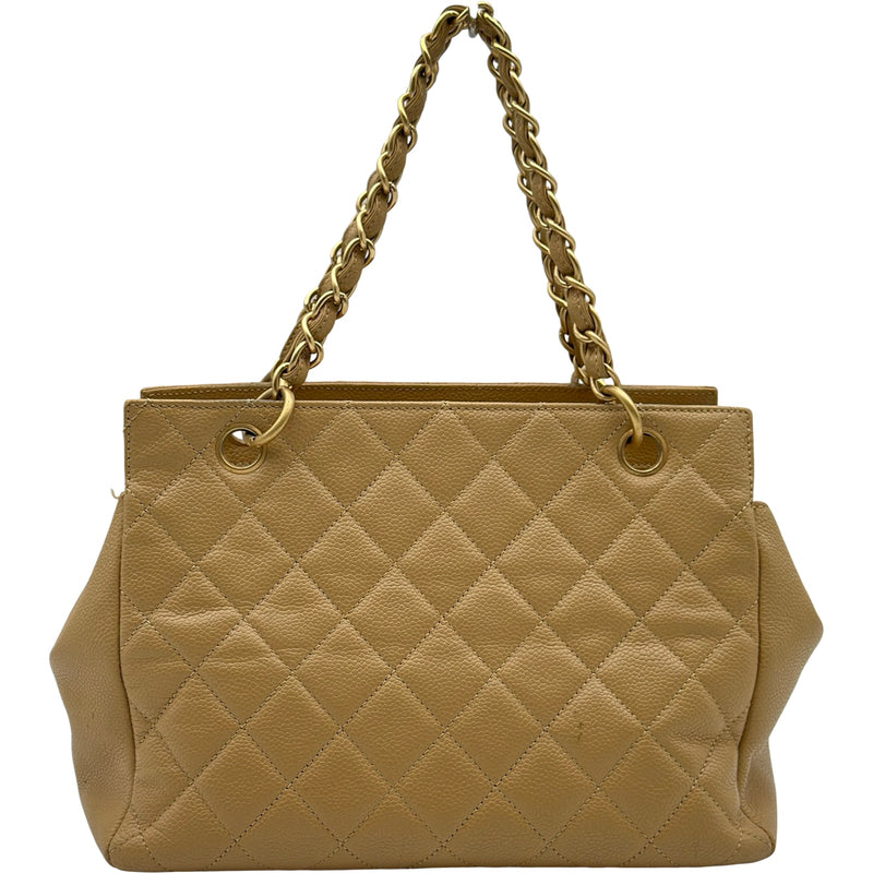 シャネル CHANEL PTT チェーンハンドバッグ A18004 6番台 ベージュ