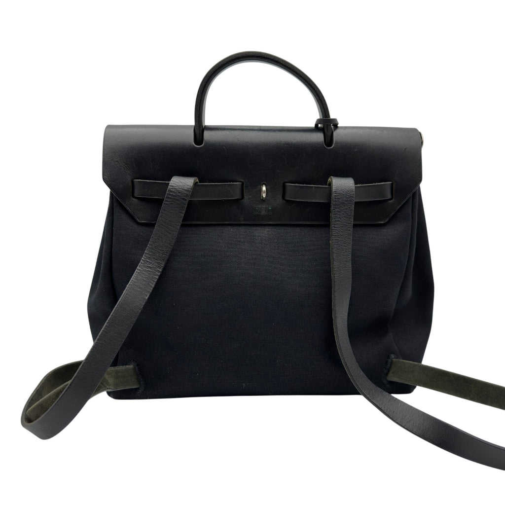 HERMES エルメス エールバッグ　ブラック　リュック エルメス HERMES エールバッグアドPM □D刻 ブラック シルバー金具