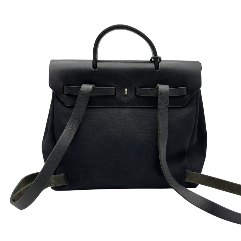エルメス　リュック エルメス HERMES エールバッグアドPM □D刻 ブラック シルバー金具