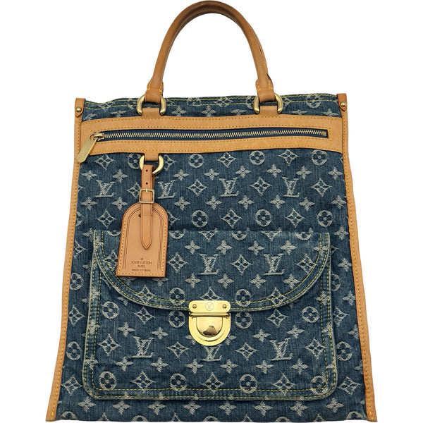 ルイ・ヴィトン LOUIS VUITTON フラット・ショッパー M95018 ブルー 