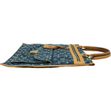 ルイ・ヴィトン LOUIS VUITTON フラット・ショッパー M95018 ブルー モノグラム・デニム レディース トートバッグ