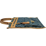 ルイ・ヴィトン LOUIS VUITTON フラット・ショッパー M95018 ブルー モノグラム・デニム レディース トートバッグ
