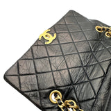 シャネル CHANEL カメリア スモールフラップバッグ AS2328 30番台 ブラック/ゴールド金具 シャイニーカーフ レディース ショルダーバッグ
