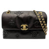 シャネル CHANEL カメリア スモールフラップバッグ AS2328 30番台 ブラック/ゴールド金具 シャイニーカーフ レディース ショルダーバッグ