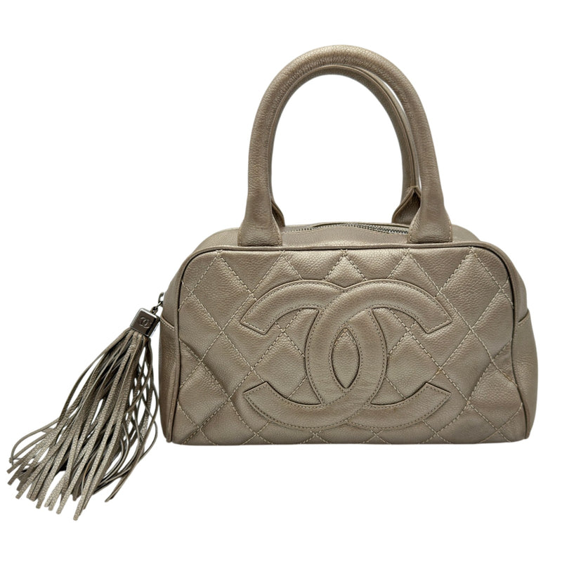 シャネル CHANEL ココマーク ミニボストンバッグ 9番台 ブロンズ