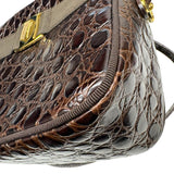 サルヴァトーレ・フェラガモ Salvatore Ferragamo ヴァラミニカメラバッグ 213096 ブラウン クロコ型押し レディース ショルダーバッグ