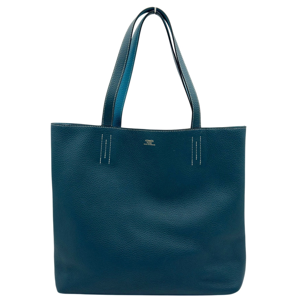 エルメス HERMES ドゥブルセンス36 リバーシブル □R刻 ブルー エルメス HERMES ドゥブルセンス36 リバーシブル □R刻 ブルー