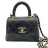 シャネル CHANEL ココハンドル マイクロ AP4245 LL番台 ブラック ゴールド金具 キャビアスキン レディース ショルダーバッグ