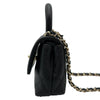 シャネル CHANEL ココハンドル マイクロ AP4245 LL番台 ブラック ゴールド金具 キャビアスキン レディース ショルダーバッグ