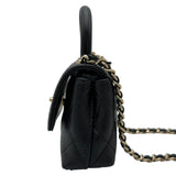 シャネル CHANEL ココハンドル マイクロ AP4245 LL番台 ブラック ゴールド金具 キャビアスキン レディース ショルダーバッグ