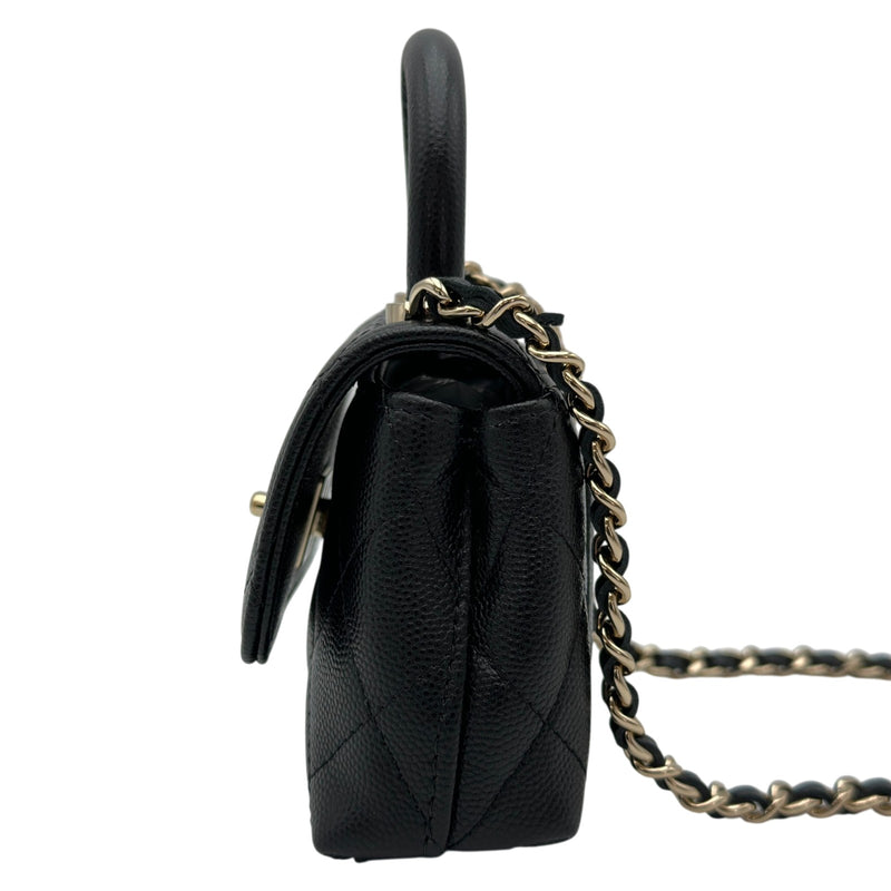 シャネル CHANEL ココハンドル マイクロ AP4245 LL番台 ブラック