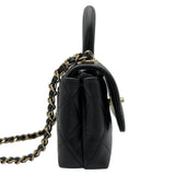 シャネル CHANEL ココハンドル マイクロ AP4245 LL番台 ブラック ゴールド金具 キャビアスキン レディース ショルダーバッグ