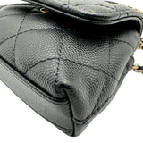 シャネル CHANEL ココハンドル マイクロ AP4245 LL番台 ブラック ゴールド金具 キャビアスキン レディース ショルダーバッグ