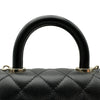 シャネル CHANEL ココハンドルXXS AS2215 ブラック ゴールド金具 キャビアスキン レディース ショルダーバッグ