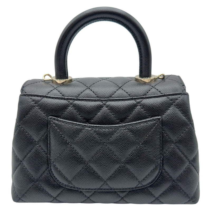 シャネル CHANEL ココハンドルXXS AS2215 ブラック ゴールド金具