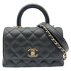シャネル CHANEL ココハンドルXXS AS2215 ブラック ゴールド金具 キャビアスキン レディース ショルダーバッグ