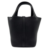 エルメス HERMES ピコタンロックPM W刻 キャバン/シルバー金具 トリヨン レディース ハンドバッグ