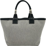 エルメス HERMES スティープル25 U刻 エクリュ/ブラック トワル スイフト レディース トートバッグ