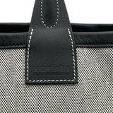 エルメス HERMES スティープル25 U刻 エクリュ/ブラック トワル スイフト レディース トートバッグ
