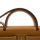 エルメス HERMES エールバッグジップPM W刻 ベージュ/ナチュラル ゴールド金具 トワル/ハンター レディース ショルダーバッグ