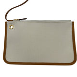 エルメス HERMES エールバッグジップPM W刻 ベージュ/ナチュラル ゴールド金具 トワル/ハンター レディース ショルダーバッグ