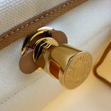 エルメス HERMES エールバッグジップPM W刻 ベージュ/ナチュラル ゴールド金具 トワル/ハンター レディース ショルダーバッグ
