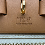エルメス HERMES エールバッグジップPM W刻 ベージュ/ナチュラル ゴールド金具 トワル/ハンター レディース ショルダーバッグ
