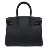 エルメス HERMES バーキン30 K刻 ブラック/ゴールド金具 トゴ レディース ハンドバッグ