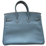 エルメス HERMES バーキン25 □K刻 ブルージーン/シルバー金具 エプソン レディース ハンドバッグ