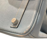 エルメス HERMES バーキン25 □K刻 ブルージーン/シルバー金具 エプソン レディース ハンドバッグ