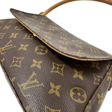 ルイ・ヴィトン LOUIS VUITTON ミニ・ルーピング M51147 ブラウン モノグラム/レザー レディース ハンドバッグ