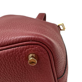 エルメス HERMES ピコタンロックPM U刻 ルージュアッシュ ゴールド金具 トリヨン レディース ハンドバッグ