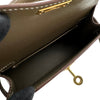 エルメス HERMES ミニケリー2 K刻 エトゥープ/ゴールド金具 エプソン レディース ショルダーバッグ