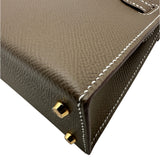 エルメス HERMES ミニケリー2 K刻 エトゥープ/ゴールド金具 エプソン レディース ショルダーバッグ