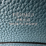 エルメス HERMES ヴィドポッシュ W刻 ブルージーン/シルバー金具 トゴ レディース ショルダーバッグ