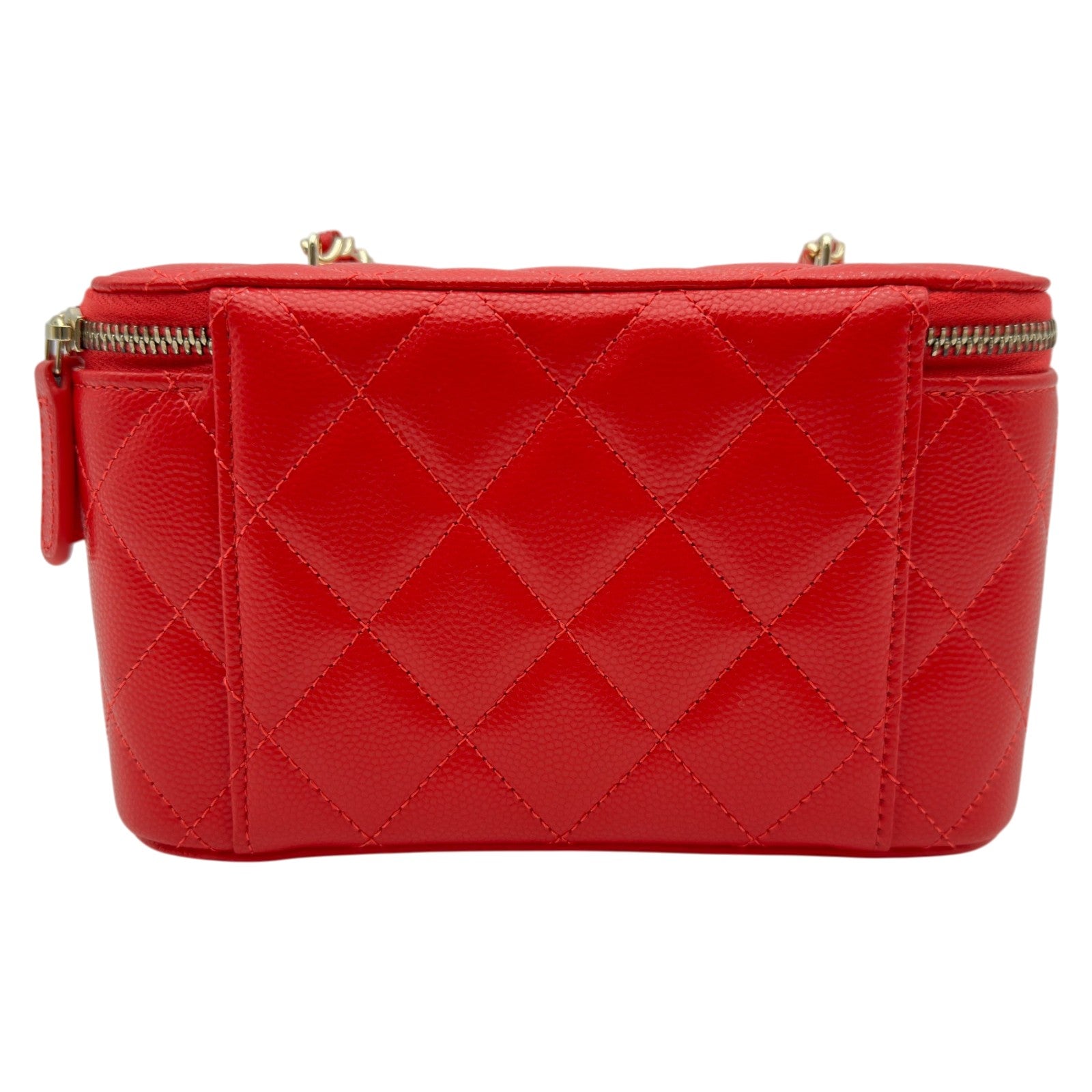 シャネル CHANEL マトラッセ スモールヴァニティ AP1341 32番台 レッド 