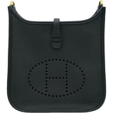 エルメス HERMES エヴリン23 G刻印 ブラック ゴールド金具 トリヨン レディース ショルダーバッグ