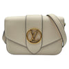 ルイ・ヴィトン LOUIS VUITTON LVポンヌフ M55950 クレーム レザー レディース ショルダーバッグ