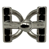エルメス HERMES ミニドゥブルD スカーフリング シルバー メタル レディース スカーフリング